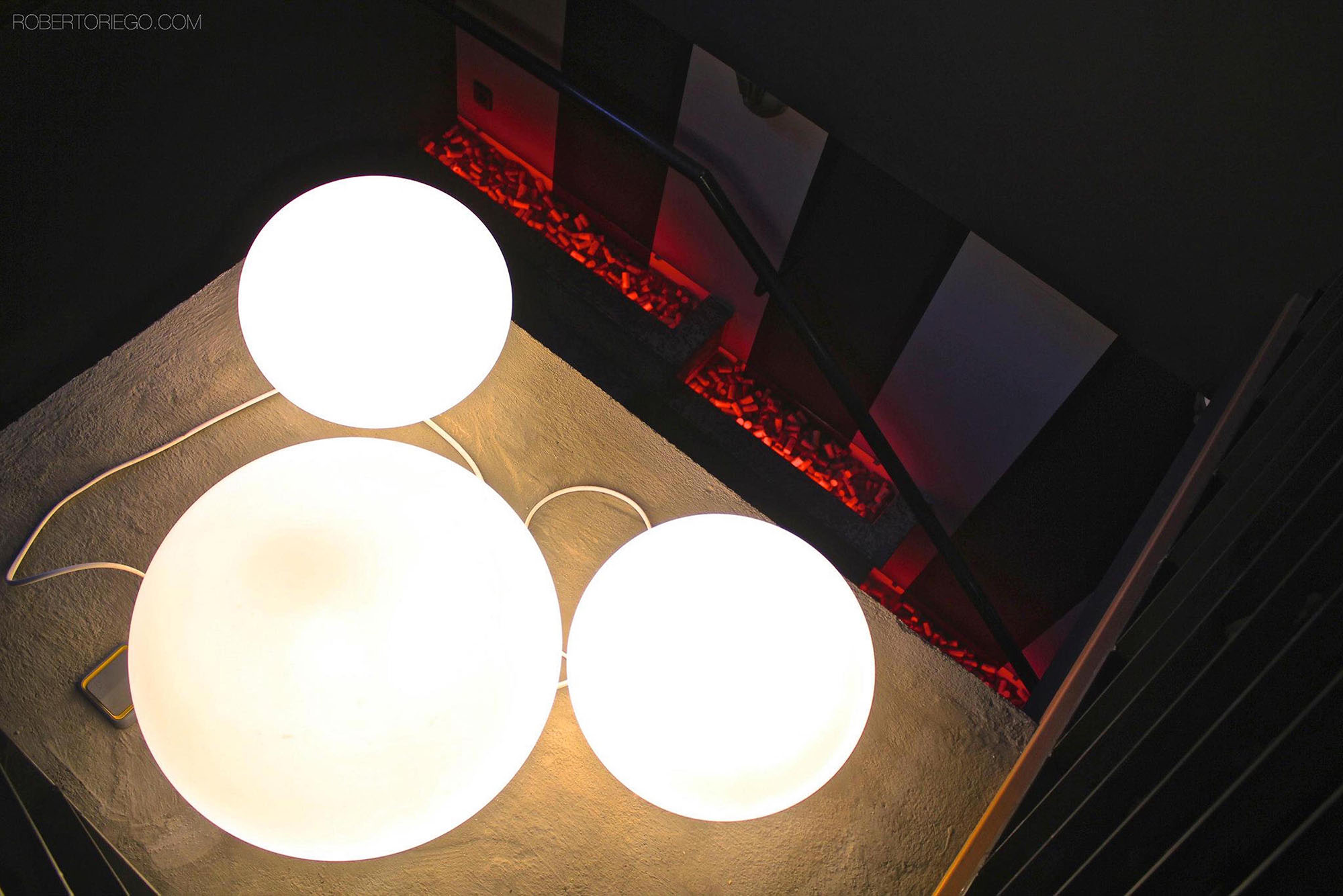 Detalle iluminación restaurante