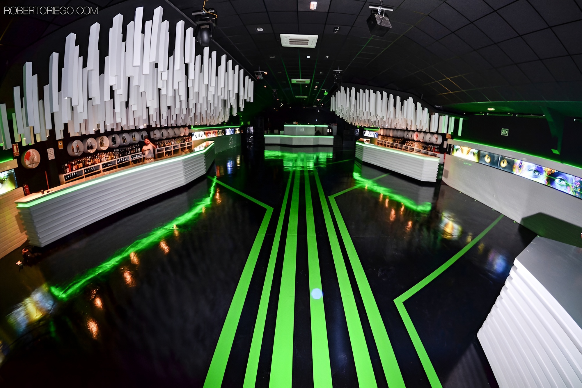Detalles interior discoteca
