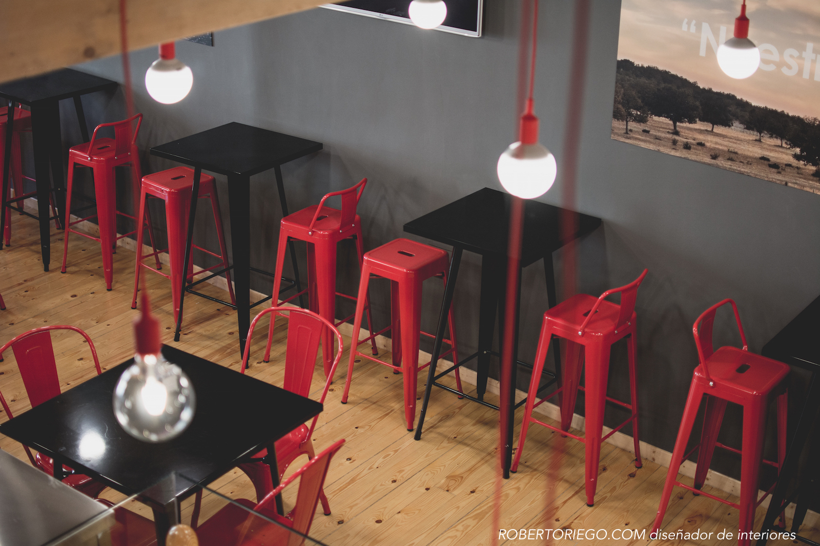 Diseño de interiores y decoración Ballesteros Ham & Wine - Luale Proyectos
