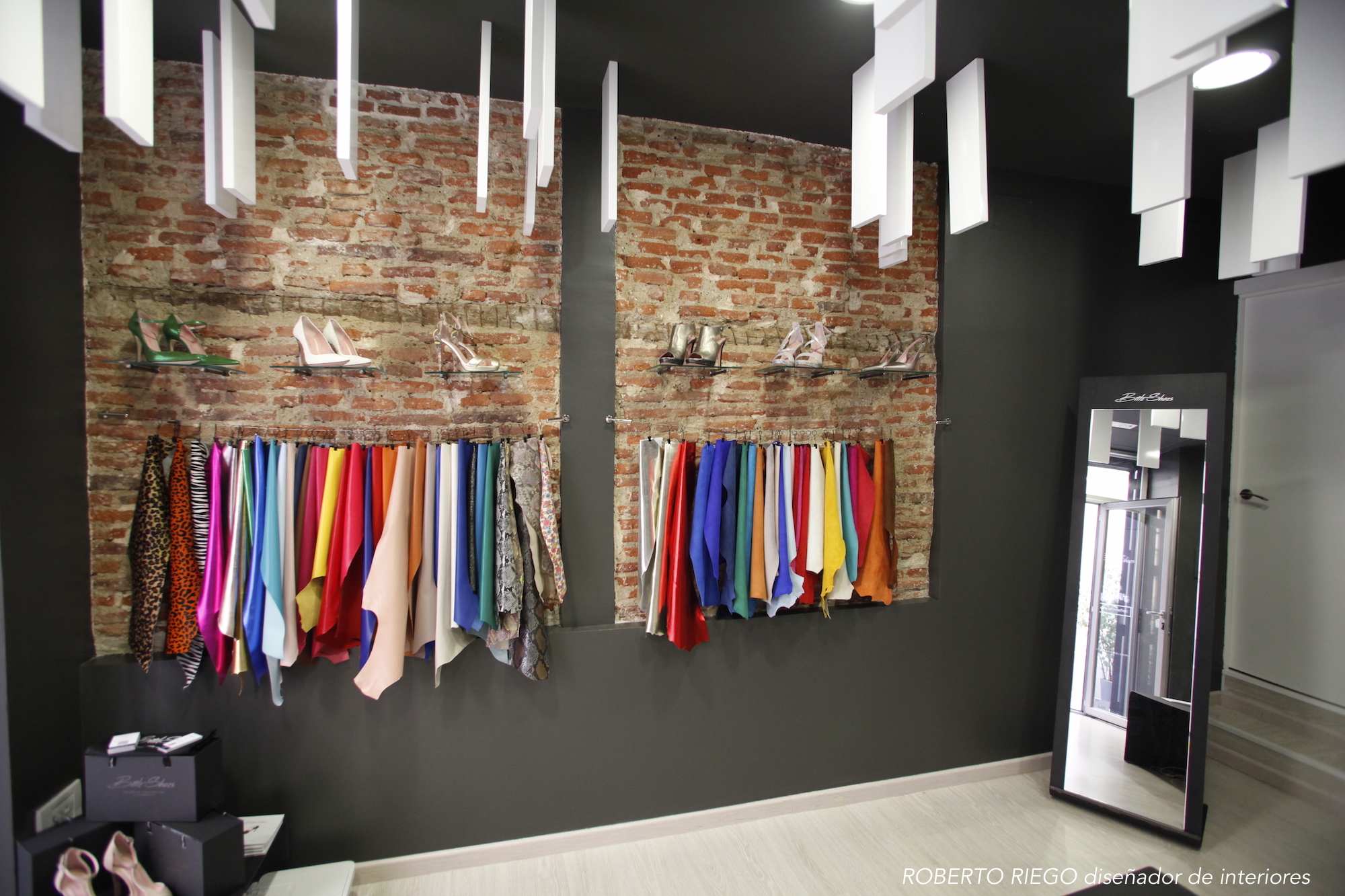 Proyecto de interiorismo en local comercial Brite Shoes Madrid - Luale Proyectos