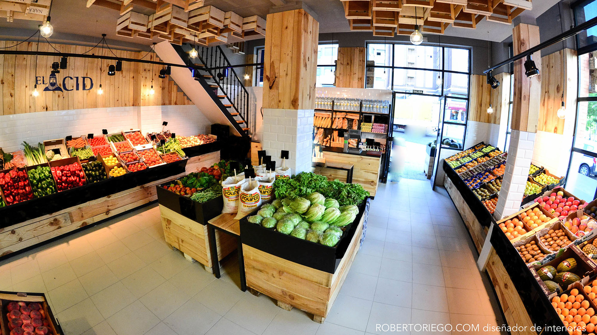 iluminación local comercial frutería
