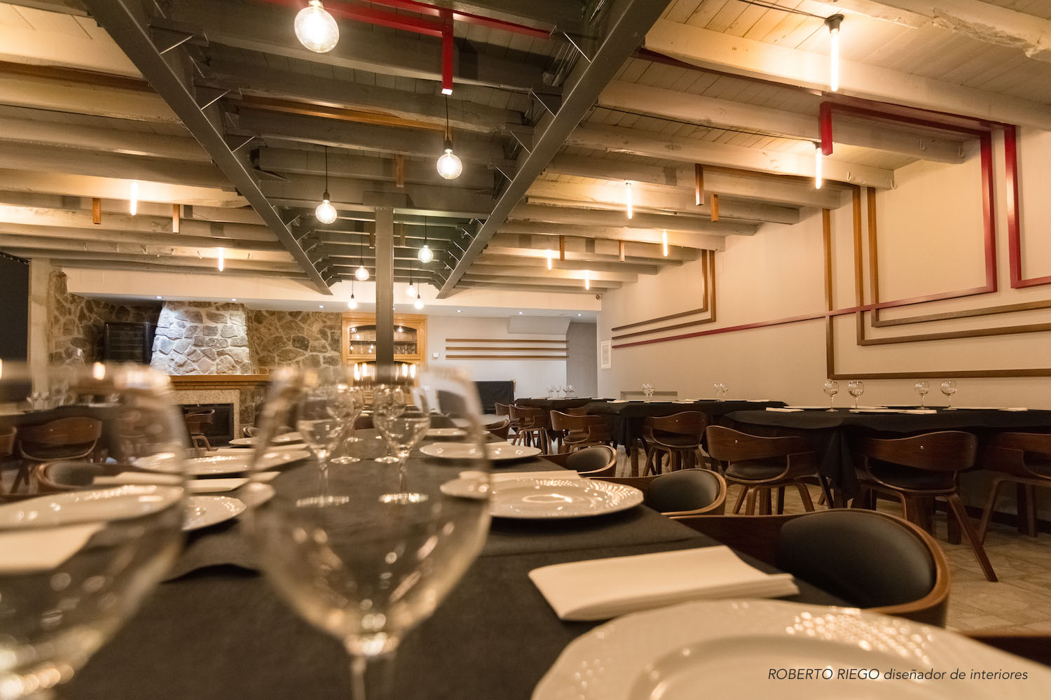 Diseño de interiores Restaurante Casa Fidel San Vitero Zamora - Luale Proyectos