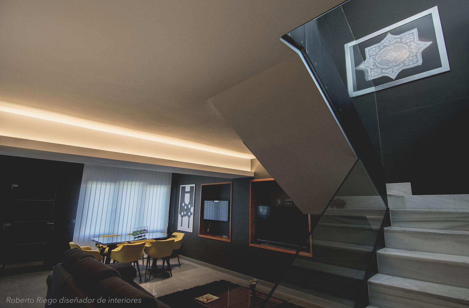 Decoración Salón Vivienda Unifamiliar Navarro