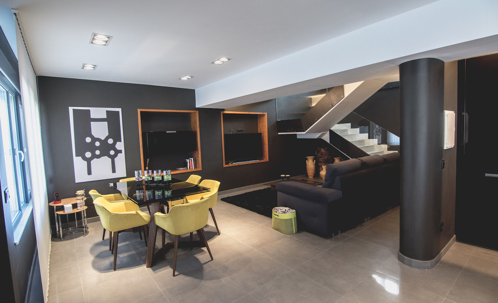 Decoración Salón Vivienda Unifamiliar Navarro
