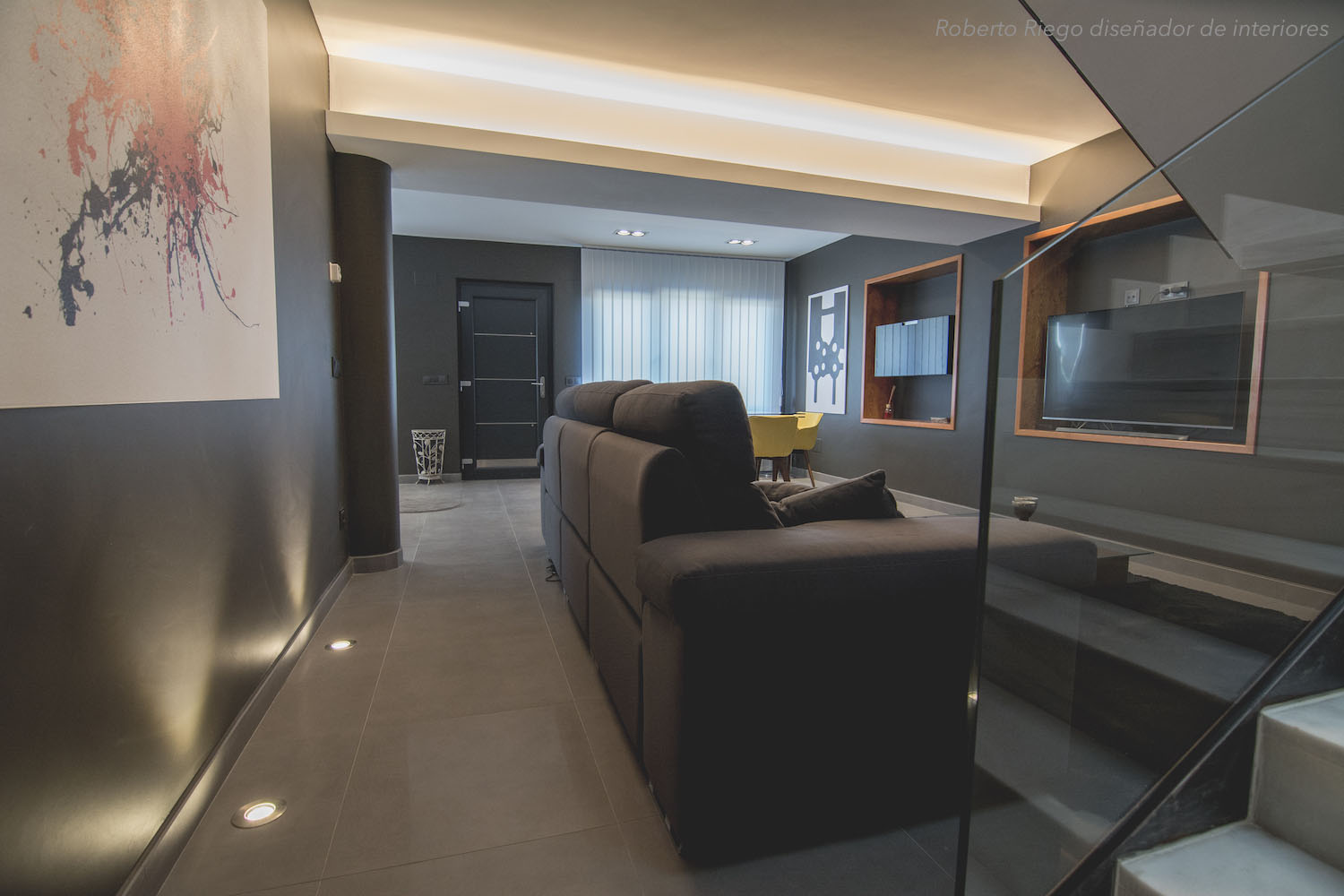 Decoración Salón Vivienda Unifamiliar Navarro